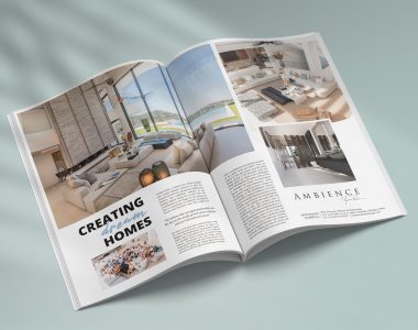 Drumelia magazine advertisement for Ambience Home Design